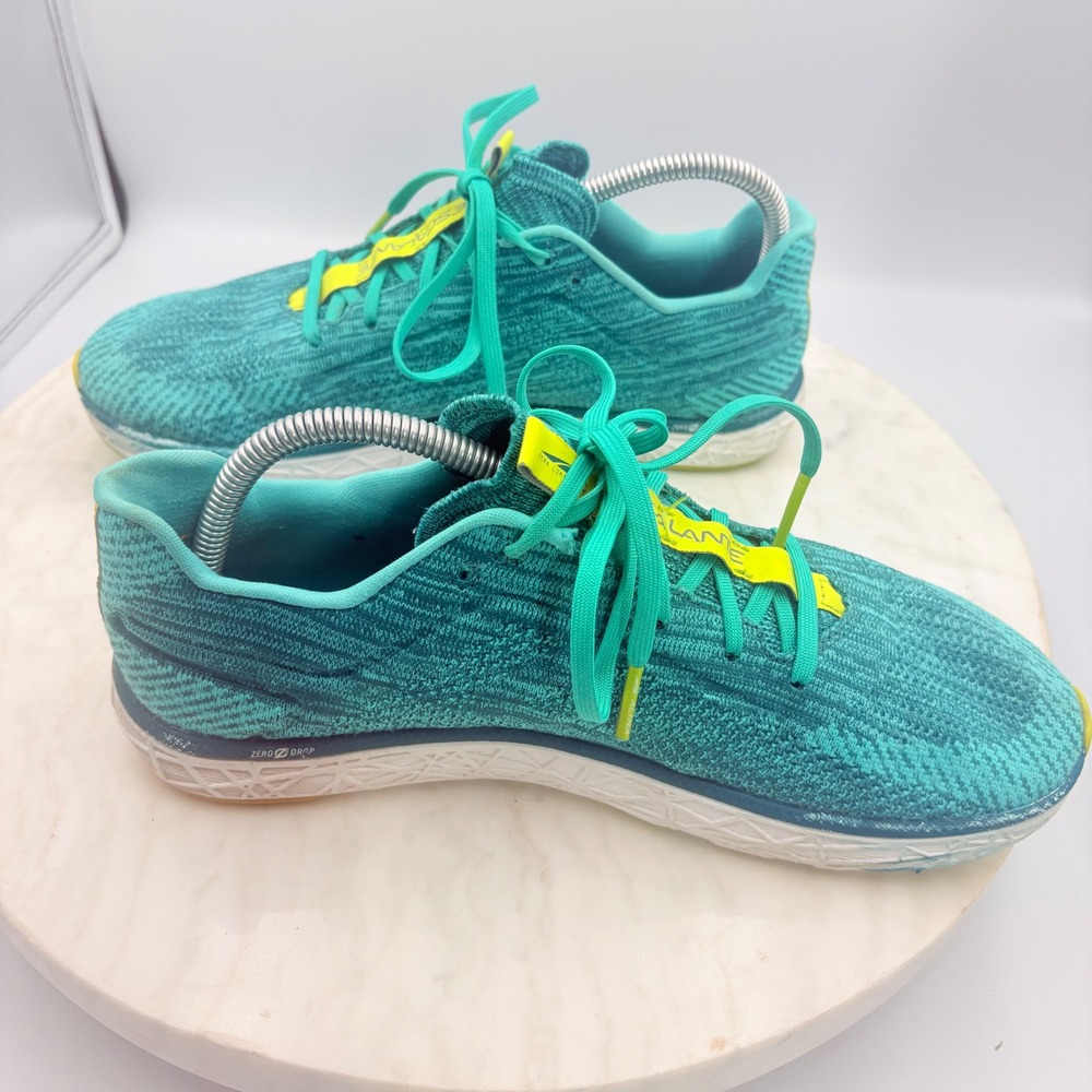 Altra Escalante 2 Running Shoes Womens 9.5 Teal Blue Lime Green Wide Toe Box - Picture 5 of 9